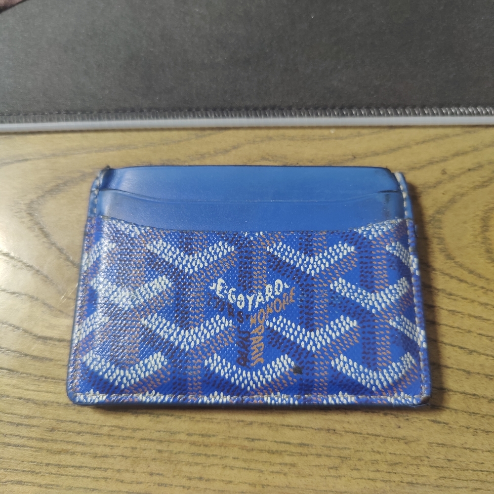 Goyard Card Holder Wallet - Blue
